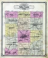 Saline County Outline Map, Saline County 1908